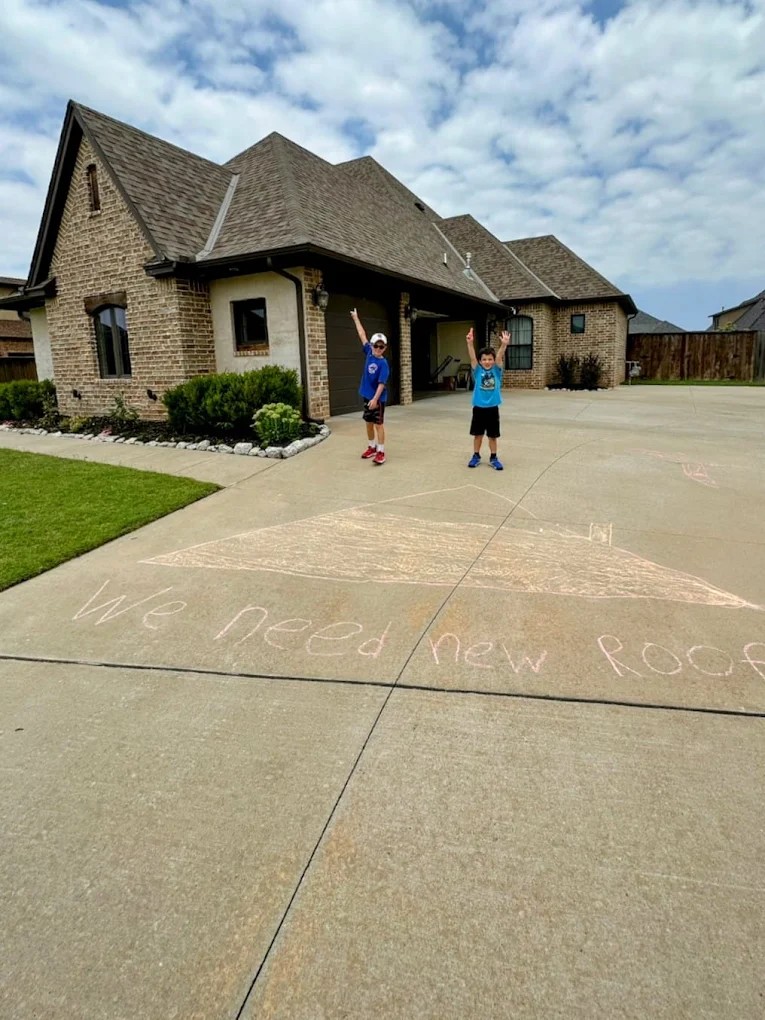 Thunder City Roofing crew at work Edmond