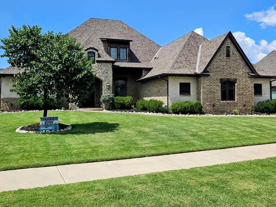 Roof restoration oklahoma city project completed by Thunder City Roofing in Oak Tree Edmond