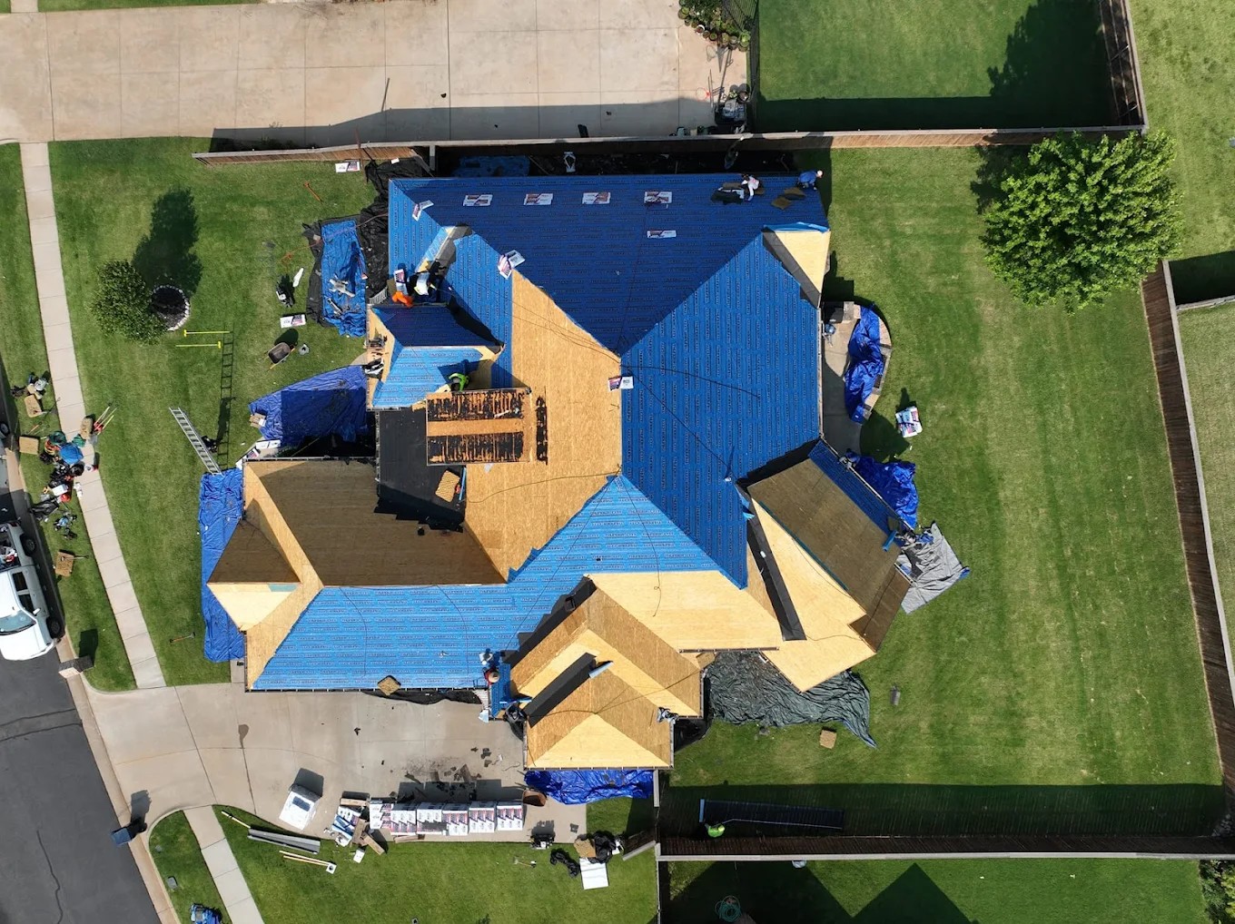 Roof restoration oklahoma city long-term ROI project by Thunder City Roofing in Oak Tree